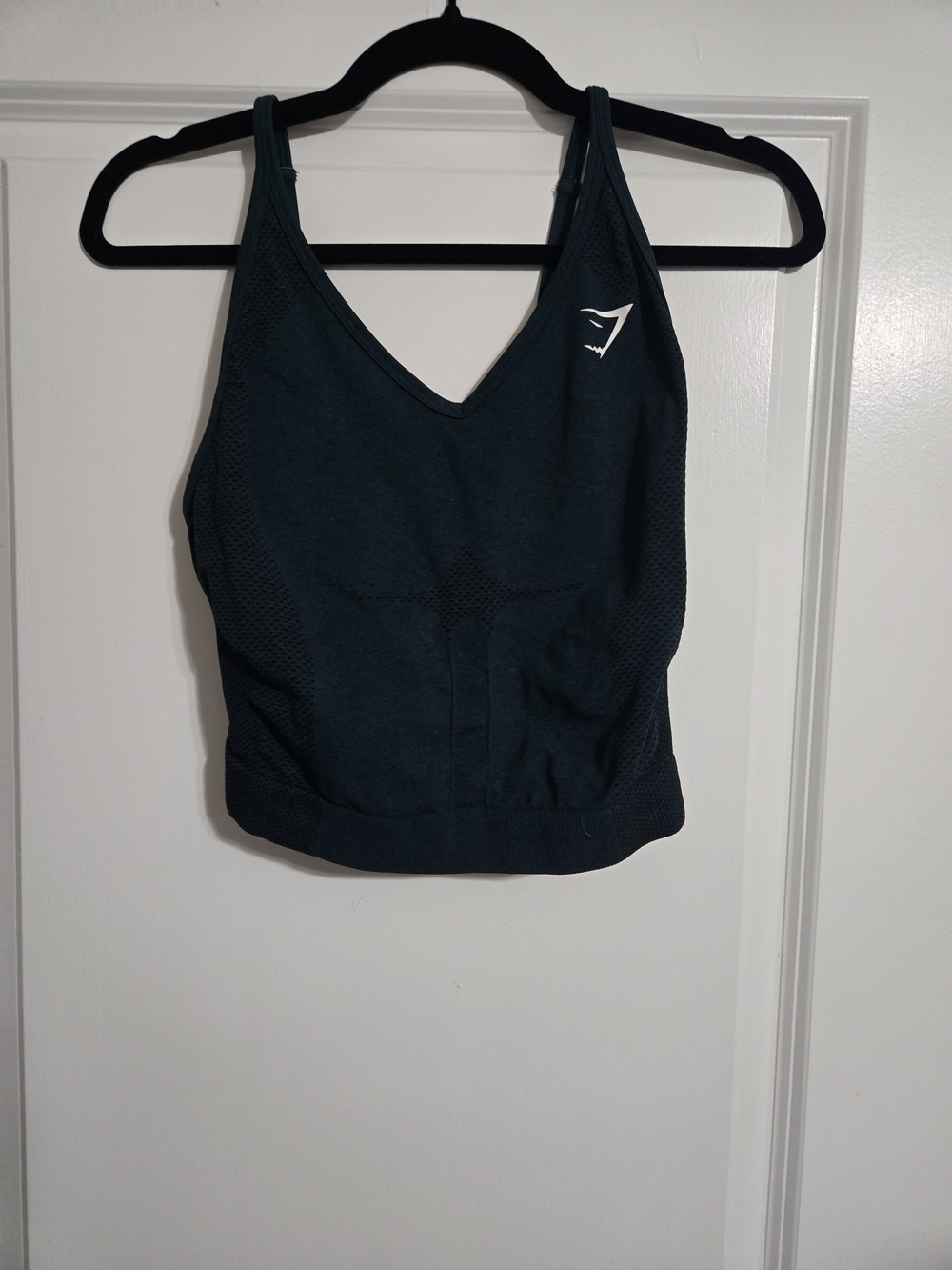 Gymshark Women's Dark Teal Seamless Sports Bra Tank